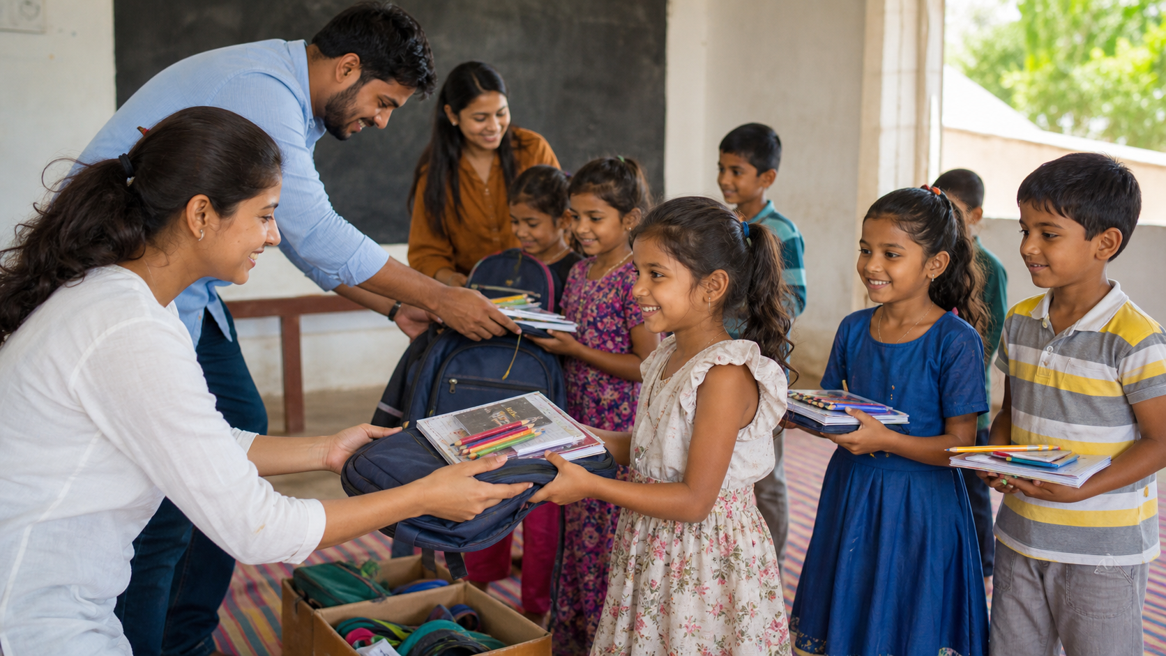 School Bag and Education Kit Drive