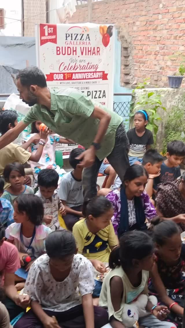 Children enjoying a community activity supported by Bharte Kadam Foundation