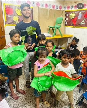 Children during Amity community outreach