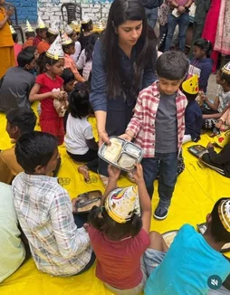 Food distribution to children